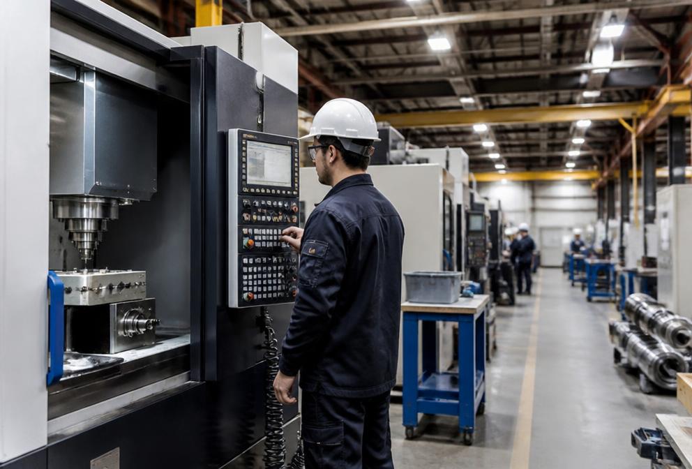 Équipe de production dans un environnement industriel